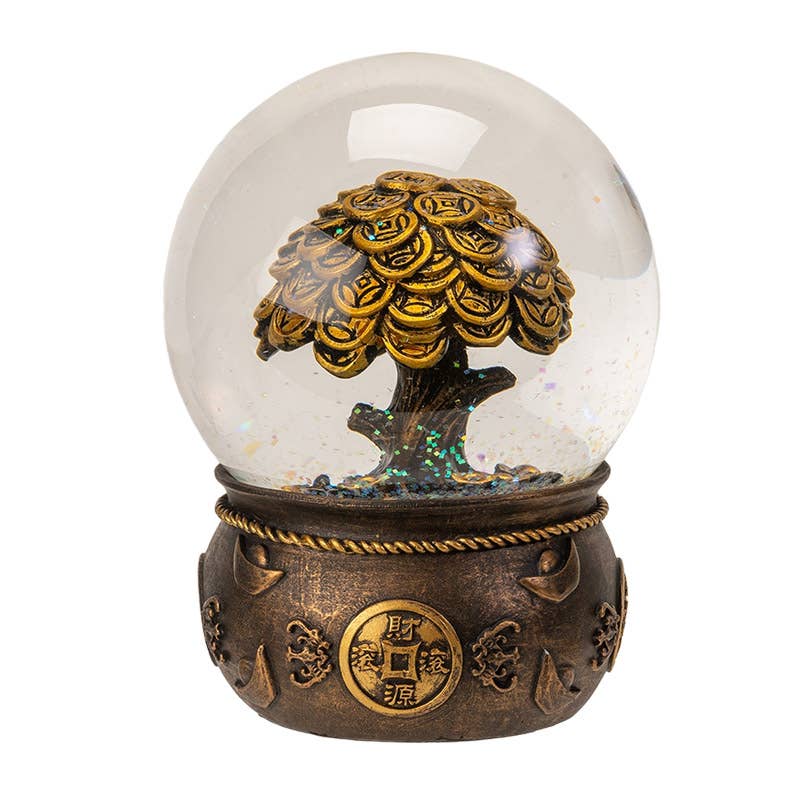 Pacific Trading - Wholesale Decorative Tabletop Object - Feng Shui Money Tree Water Globe1