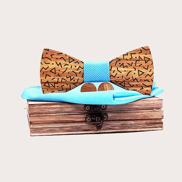 Wood&Chic - Venta al por mayor Pajarita - Hombre - Caja de pajaritas de madera para hombre - Espino cerval