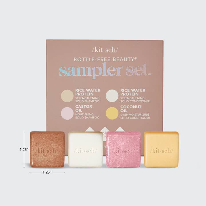 KITSCH - Wholesale Haircare Set/Kit - Bottle-Free Beauty 4pc Sampler Set