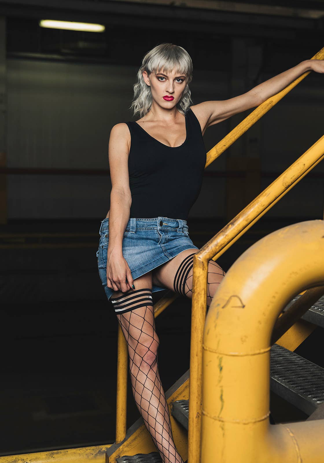 Kix'ies - Venta al por mayor Medias - Mujer - Calcetería Michelle, medias negras grandes hasta el muslo7