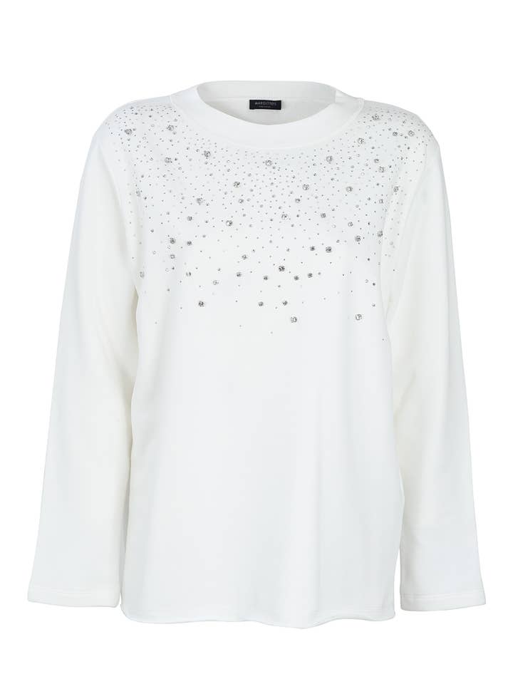 Embellished Sparkle Sweatshirt for wholesale by Margittes