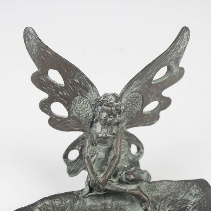 Originals International Ltd – Engroshandel Smykkeskål – Verdigris bladfe smykkeskål – metal dekorativ bakke2