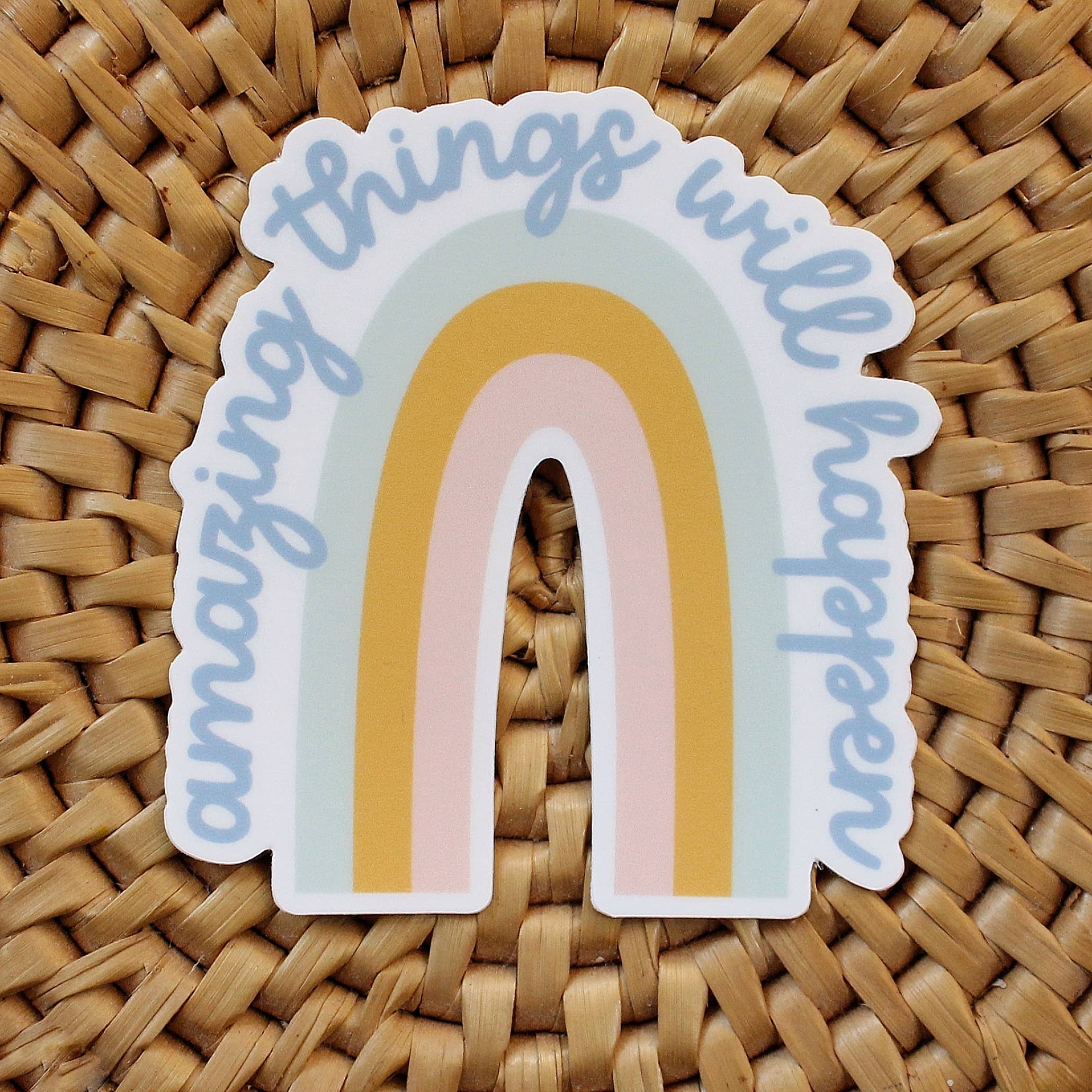 oh, little wren - Wholesale Sticker - Encouraging Sticker | Rainbow | Good Things Will Happen1