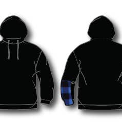 The Box Hoodie - Black for wholesale by Sea of Sound