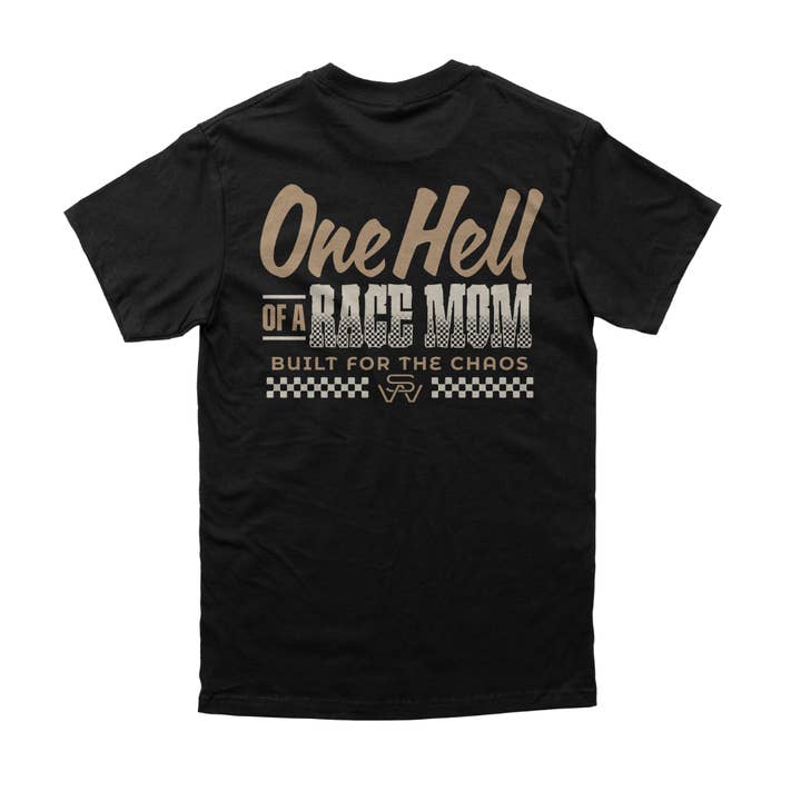 One Hell Of A Race Mom T-Shirt for wholesale by Strictly Wild