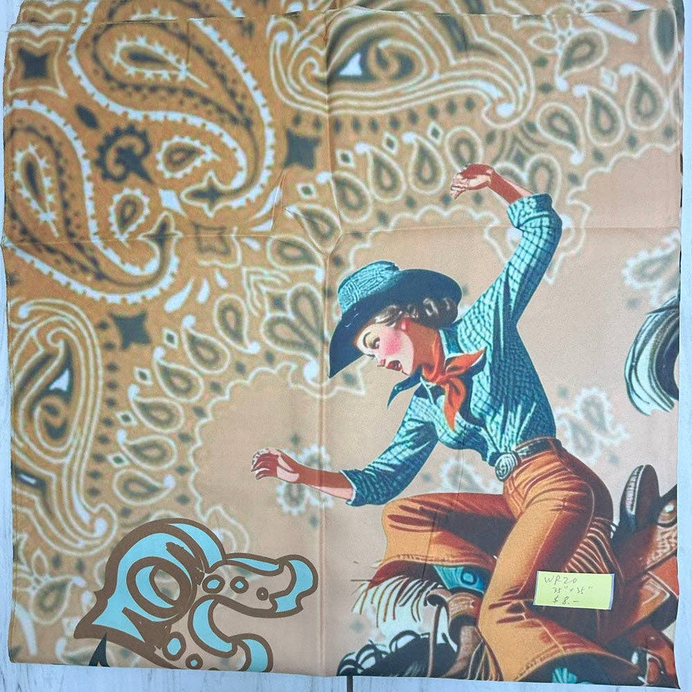 Western Elite Jewelry - Wholesale Scarf - Women's - WR20                 Western wild rag1