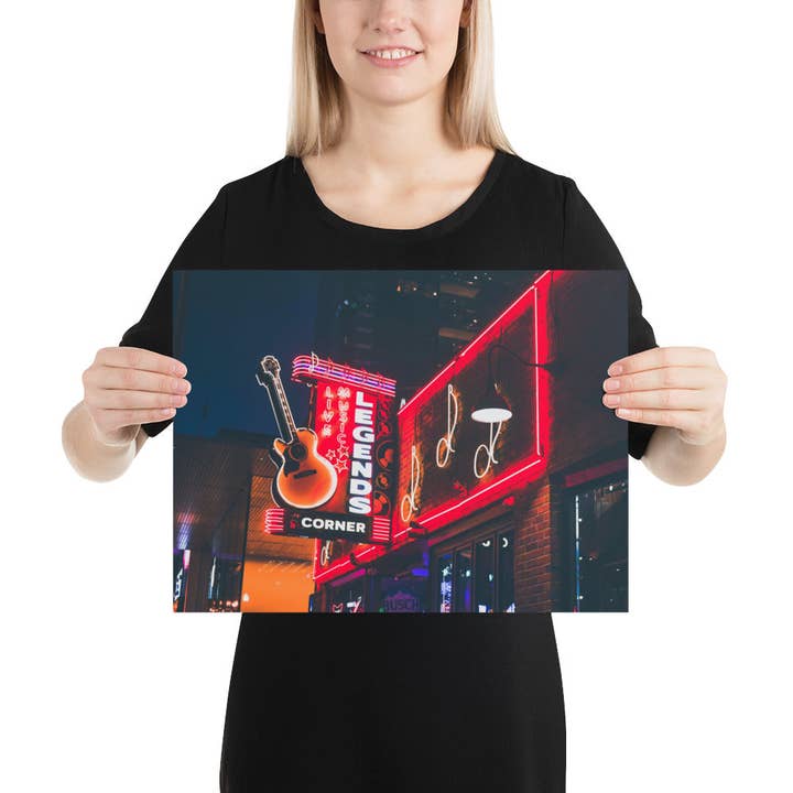 ”Legends Corner” Nashville Tennessee fototryck för wholesale av Carper Creative Co.