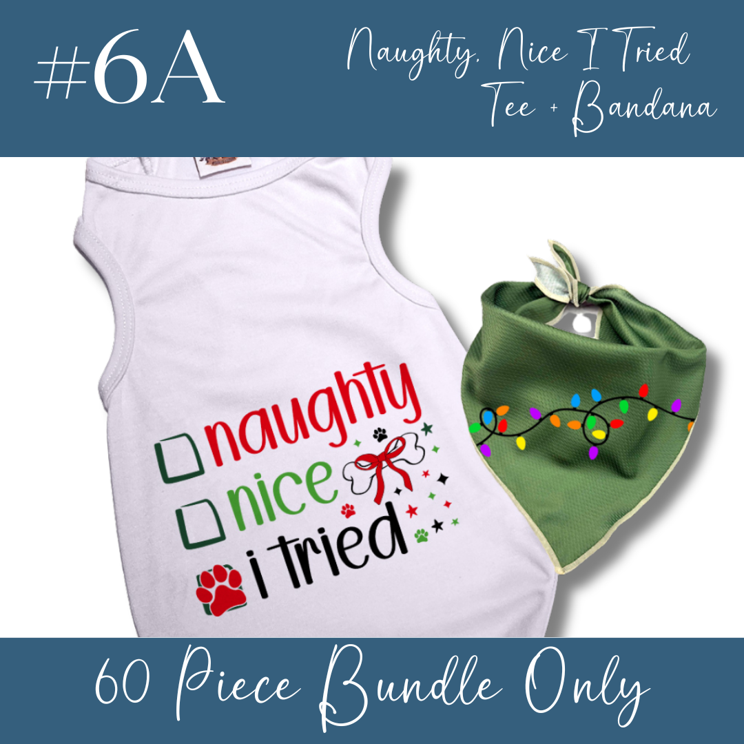 House of FurBaby - Wholesale Pet Costume - Cat/Dog - Pet Holiday Tee & Bandana Bundles-24 Pieces $204, $528 MSRP 24