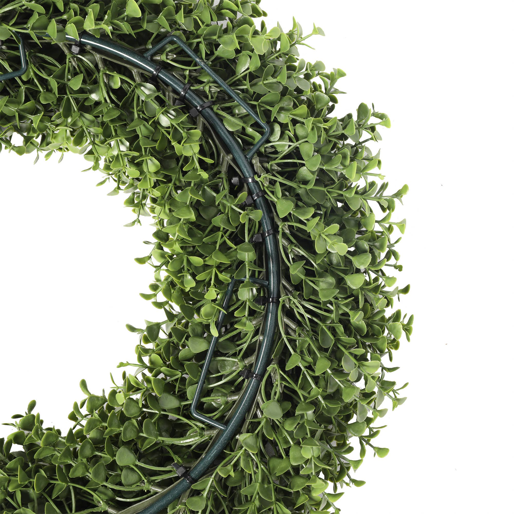 Mills Floral Company - Wholesale Wreath - UV Boxwood Round Wreath 17.5 Inch3