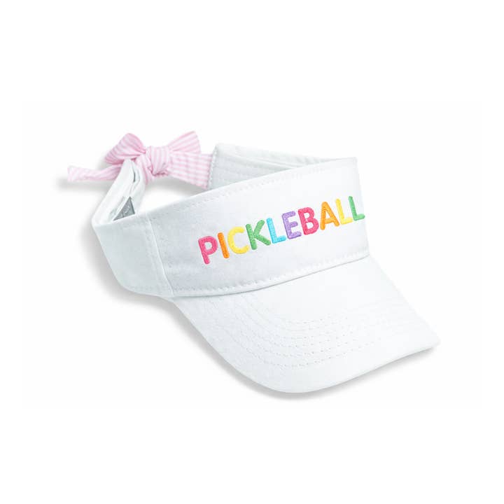 2026 Pickleball Bow Visor (Youth, Junior) for wholesale by Bits & Bows