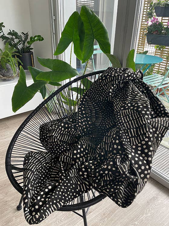 Tela escocesa hecha a mano Marka Bogolan para venta al por mayor de Maison Assa