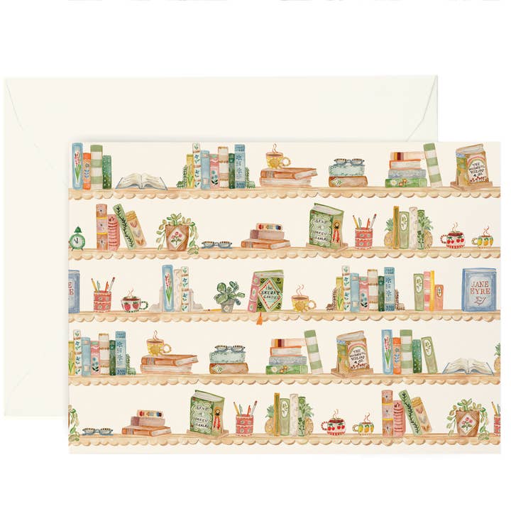 Bookshelf Greeting Card Box Set for wholesale by Lana's Shop