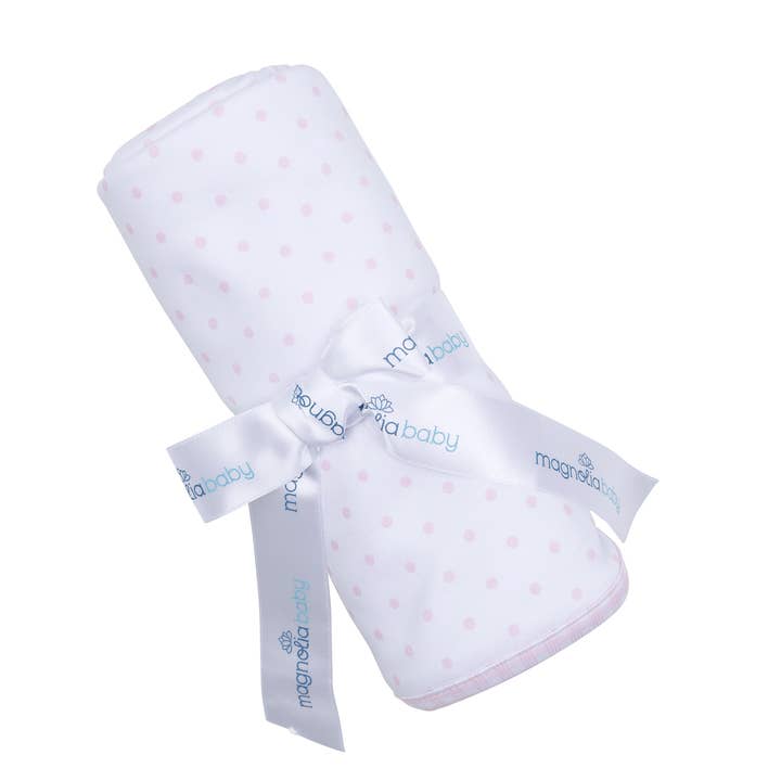 Manta Gingham Dots, color rosa para venta al por mayor de Magnolia Baby
