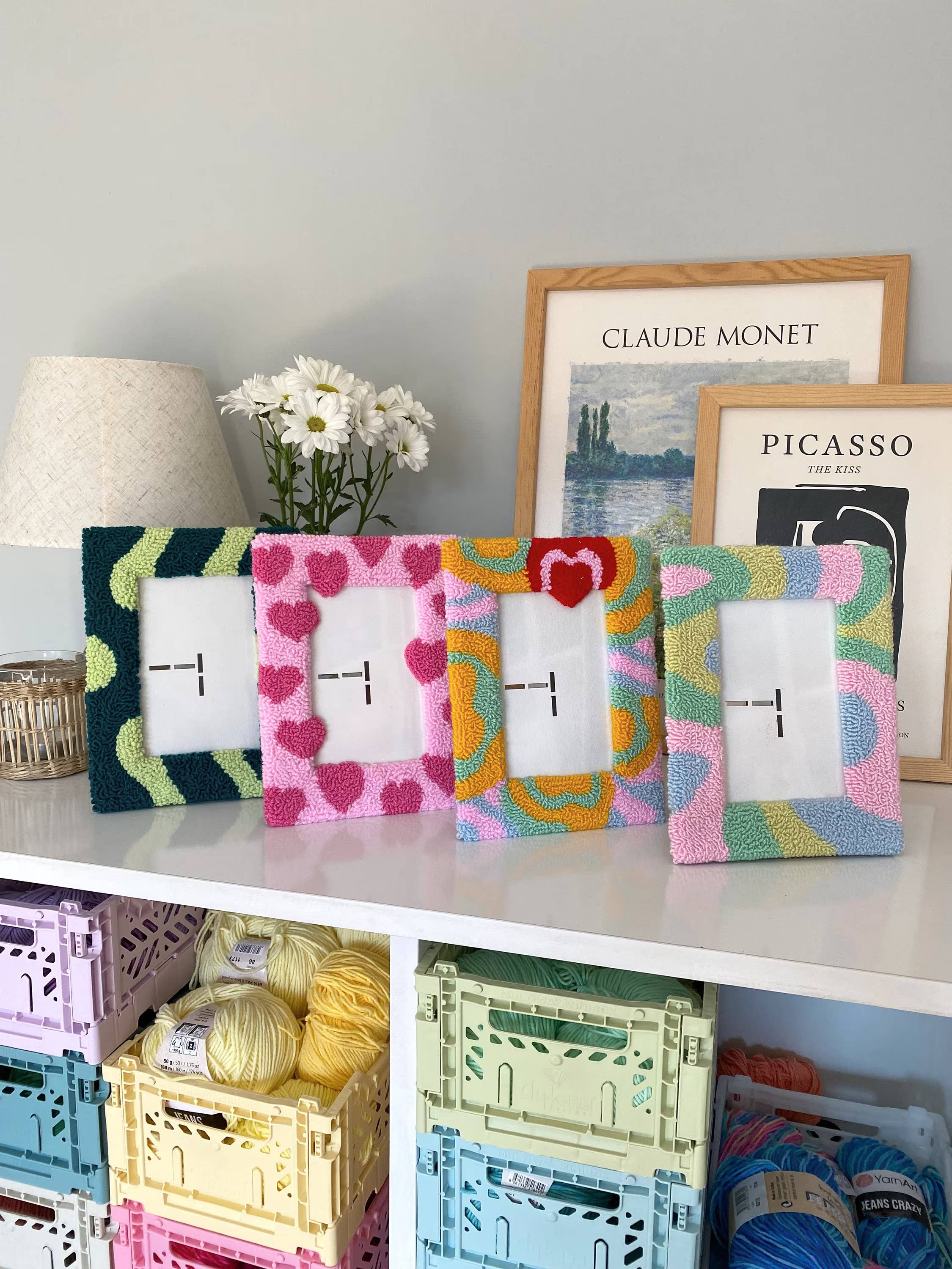 Mudita Rug Studio - Wholesale Picture Frame - Handmade Punch Needle Picture Frames, Picture frame6