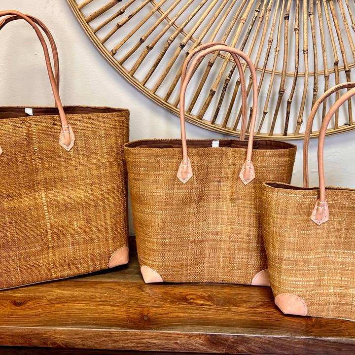 Madagascar Solid Tote Bag for wholesale by Gitzell FairTrade