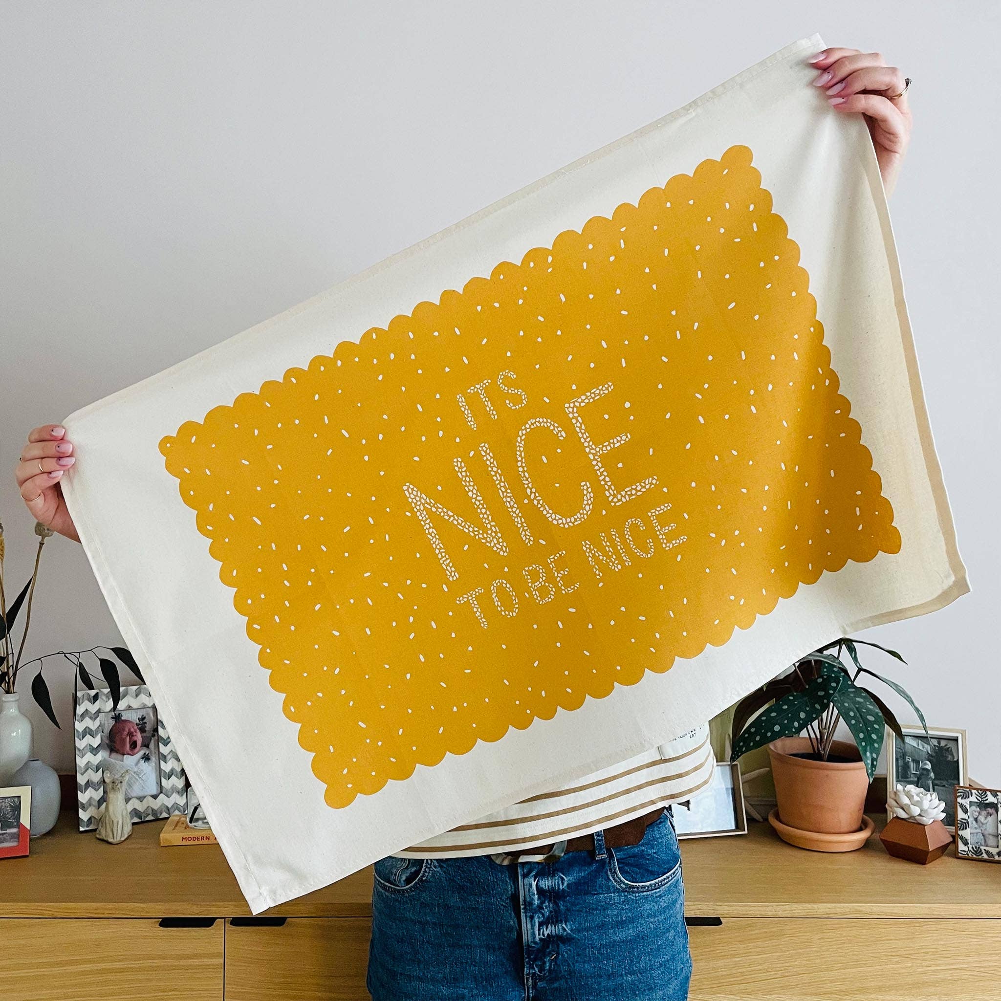 Alphabet Bags - Wholesale Tea Towel - It's Nice to be Nice - Tea Towel - *Clearance*0