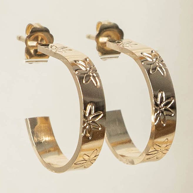 Tiare Hoops for wholesale by Aja Jewelry