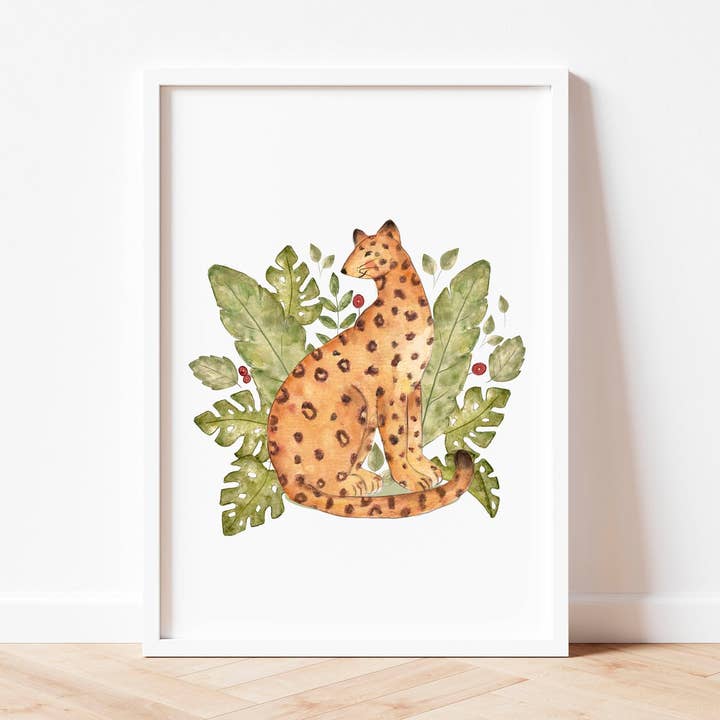 Poster Leopard Kinderzimmer für den Großhandel von Diana Marc Illustration