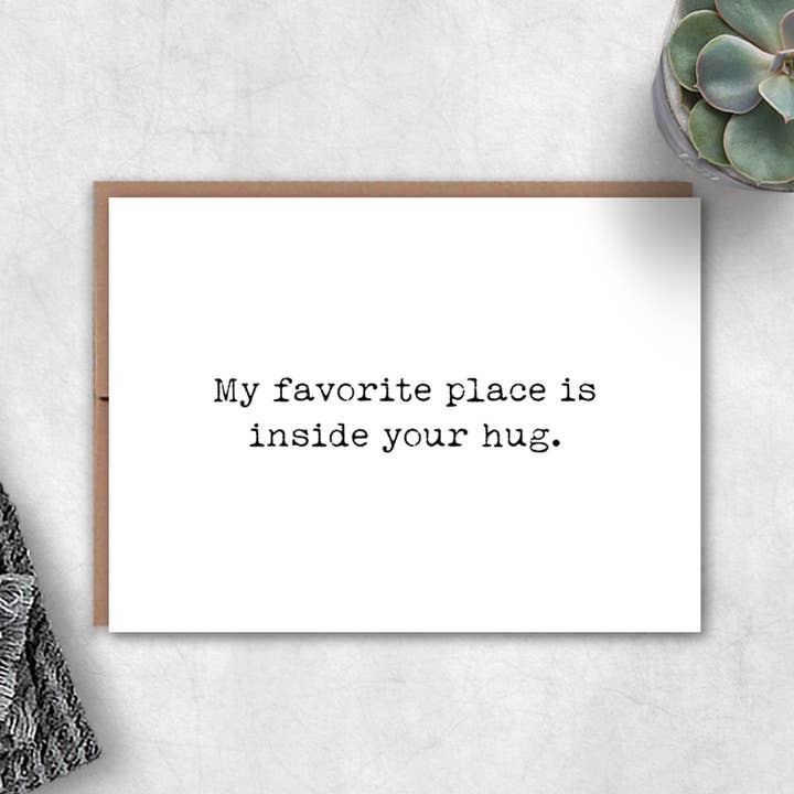 Your Hug Card for wholesale by Expression Design Co