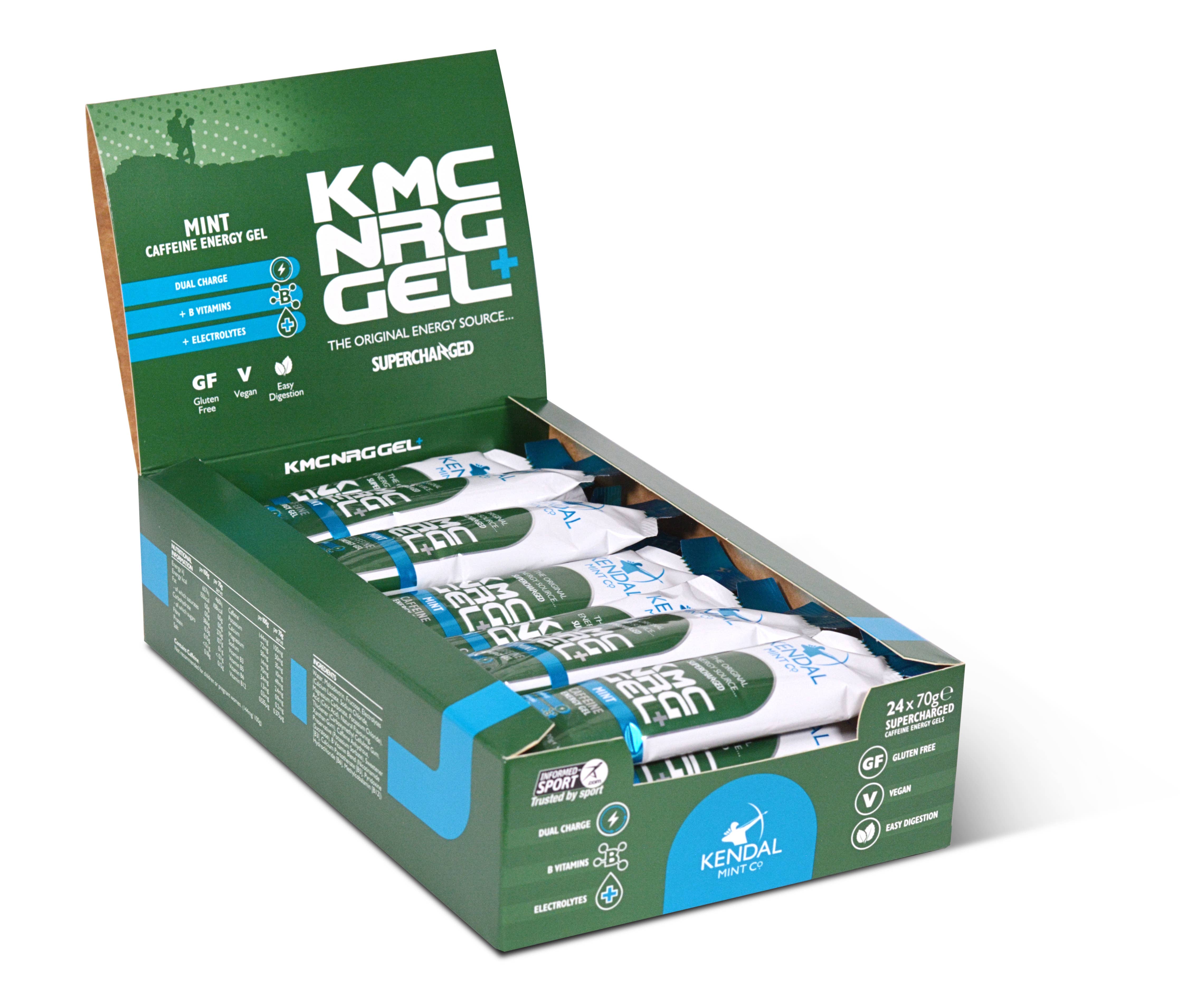 Kendal Mint Co® - Wholesale Sports/Energy Drink - KMC NRG GEL+ Citrus & Mint Caffeine Energy Gel 70g7