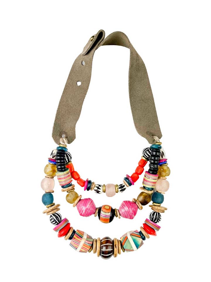 Mehrlagige klassische Halskette | Sedona für den Großhandel von Twine & Twig