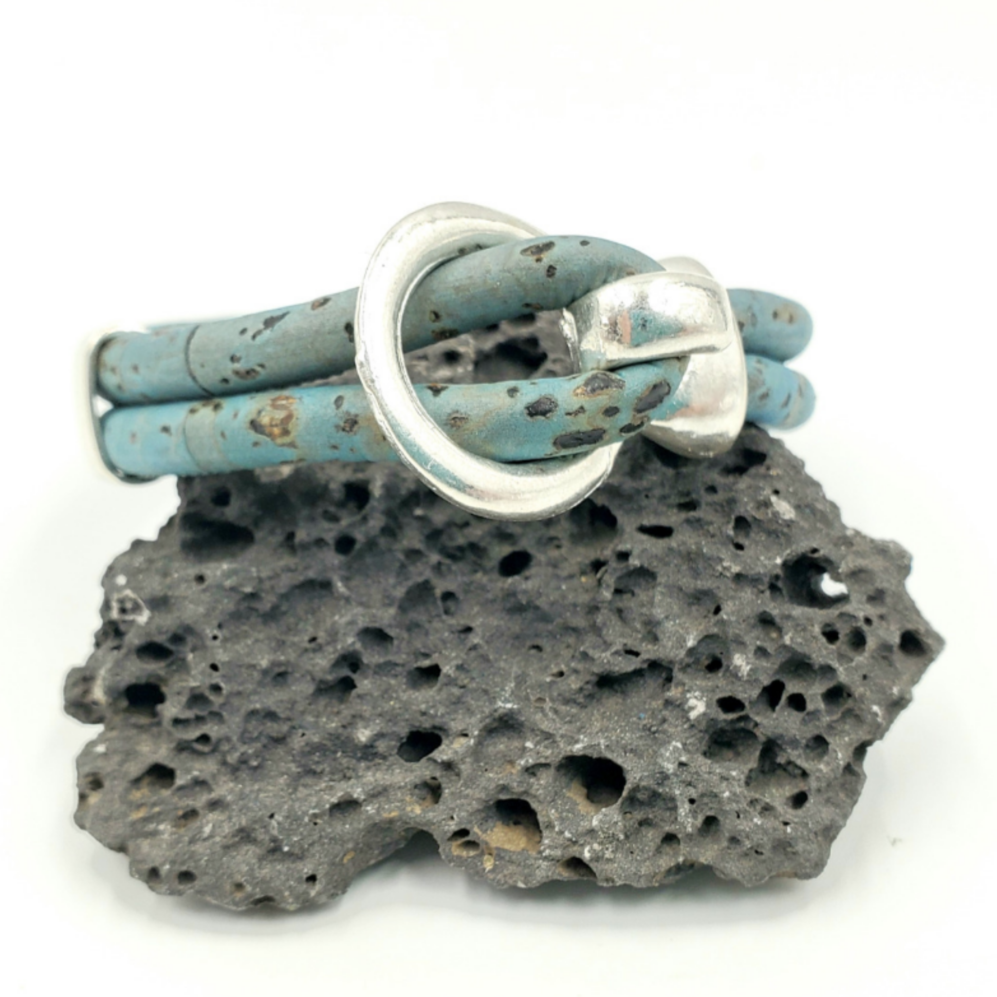 Gem Lounge Jewelry - Wholesale Bangle Bracelet - Pick Your Color: Cork Silver Open Hook Bracelet7