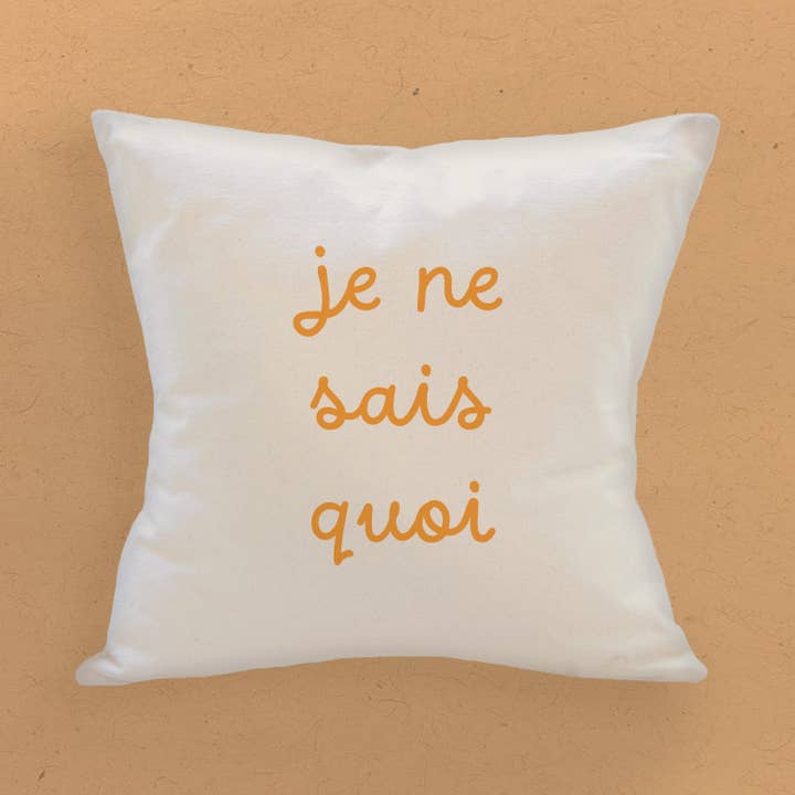 Je Ne Sais Quoi - Square Canvas Pillow for wholesale by Boheme Bliss