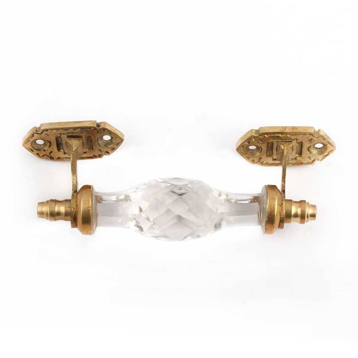 Clear 10 Piece Solid Glass Cupboard Handles for Door (Clear) for wholesale on Faire1