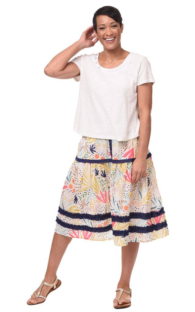 Tulip Clothing – wholesale T-shirt (utan tryck) – Dam – CS101 Knapp T-shirt i Elfenben*0