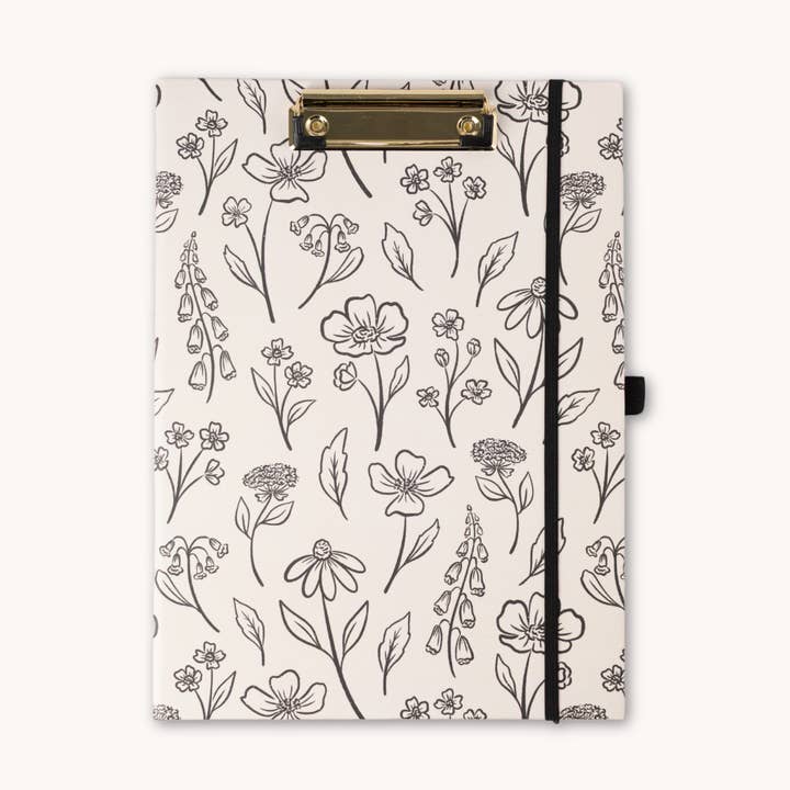 Pressed Floral Clipfolio for wholesale by Elyse Breanne Design