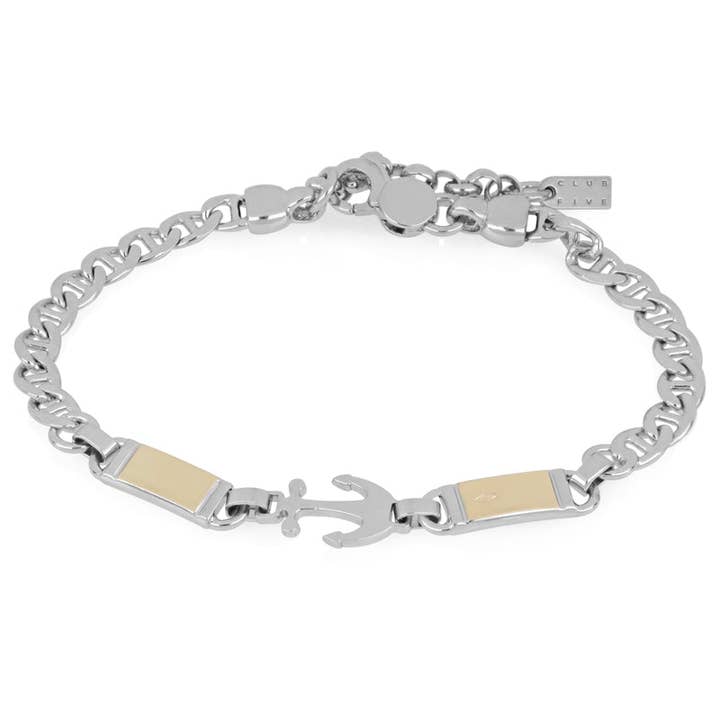 Men's silver bracelet with anchor - Bram for wholesale by Club Five