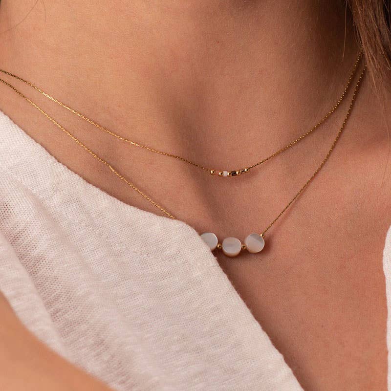 Tiny Seed Pearl Necklace Gold or Silver Pearl Bar Necklace Genuine Freshwater Pearls Small Layering Necklace Sieraden Kettingen Kralenkettingen Birthday Gift for Her 