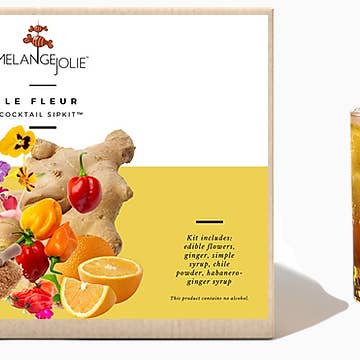 Kit sorso cocktail Mélange Jolie Le Fleur (confezione da sei) per la vendita all'ingrosso da parte di Melange Jolie Cocktail SipKits