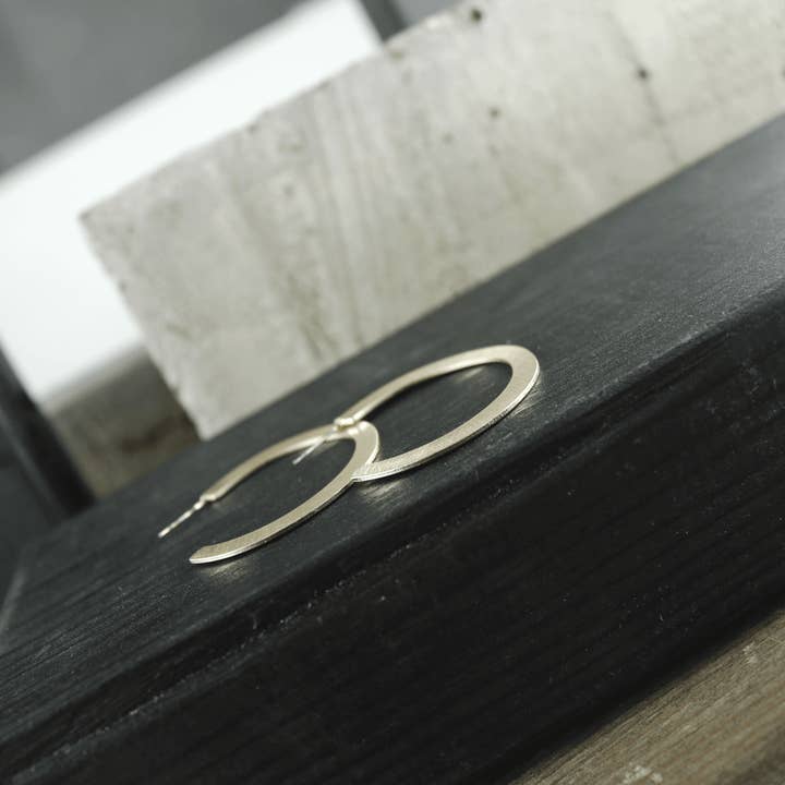 Dansk Copenhagen - Wholesale Hoop Earrings - Alaya Organic Hoop Earring Gold Plating4