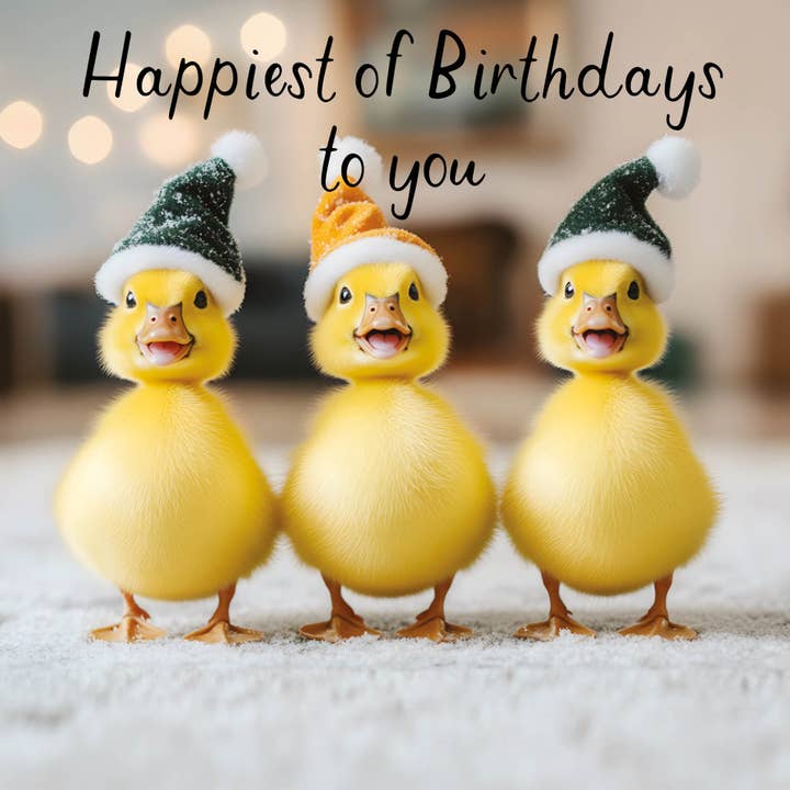 Verjaardagskaart - De Gelukkigste Verjaardag Voor Jou Eenden voor wholesale door Hammond Gower Publications Ltd