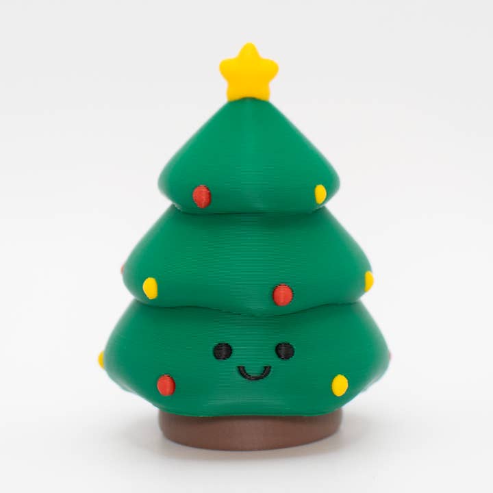 Merry Clicky Christmas Tree Desk Buddy for wholesale by The Tiny Joy Factory