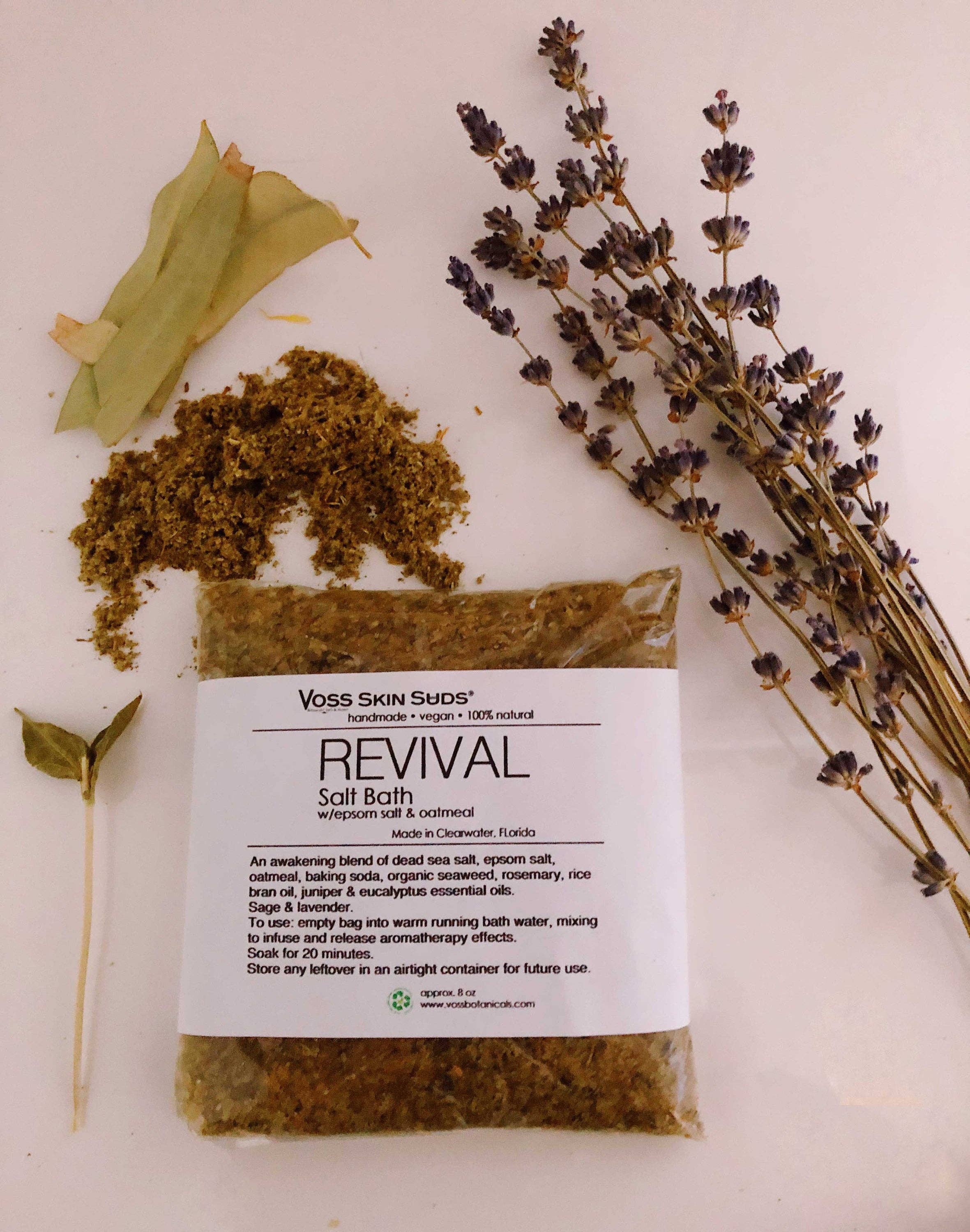 Voss Botanicals, LLC - Vendita all'ingrosso Sali da bagno - Set regalo Bath Salt Spa, set regalo, completamente naturale, vegano, fatto a mano, ricco di minerali per idratare la pelle, rilassare e riposare, disintossicare la pelle5