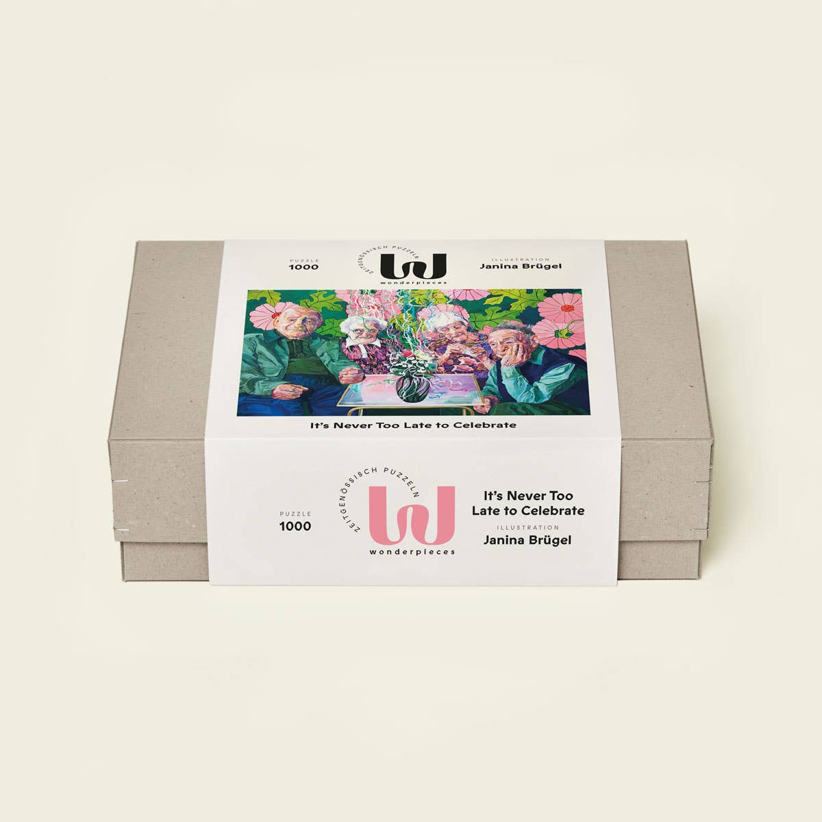Wonderpieces – Engroshandel Puslespil - Voksen – »It’s Never Too Late to Celebrate« puslespil | Janina Bruegel1