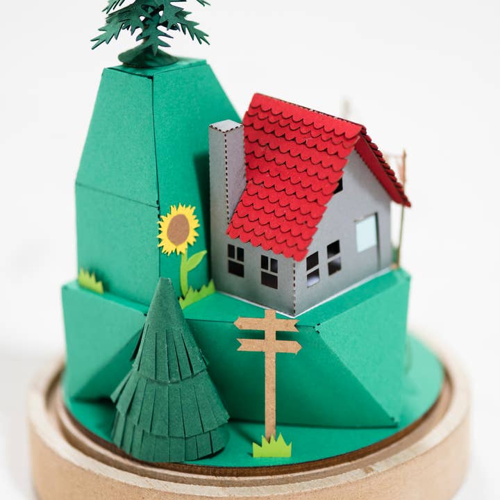 My Papercut Forest – Engroshandel DIY-hobbysæt – Papir 3D håndværkssæt nabolag