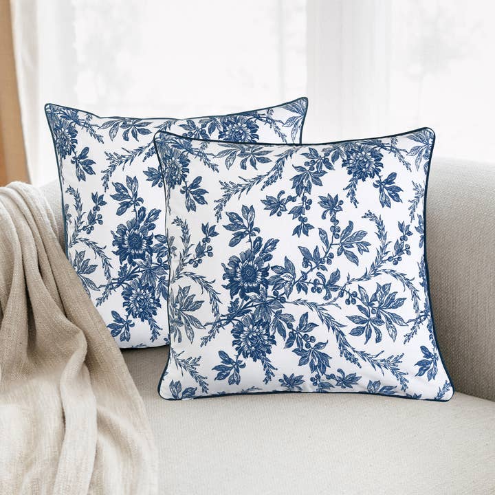 Funda de cojín Fabricrush New Incremental, azul para venta al por mayor de Fabricrush