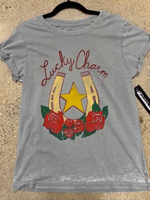 LUCKY CHARM BURNOUT T-SHIRT voor wholesale door Prince Peter Collection