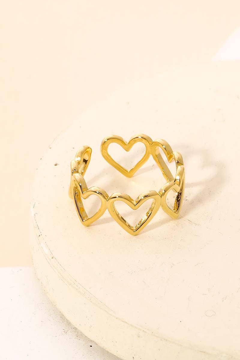 Anarchy Street - Wholesale Cocktail/Statement Ring - Open Heart Shape Fashion Ring1