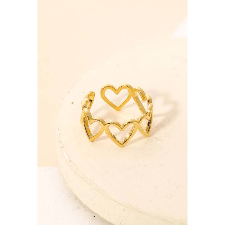 Anarchy Street - Wholesale Cocktail/Statement Ring - Open Heart Shape Fashion Ring1