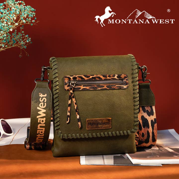 CandBBaby – Engroshandel Crossbodytaske - Dame – Montana West Crossbody-tasker til kvinder med to rum Western Crossbody-taske med printet guitarrem1
