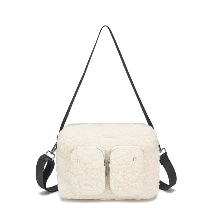 Sac Ellie teddy blanc pour la vente par Núnoo