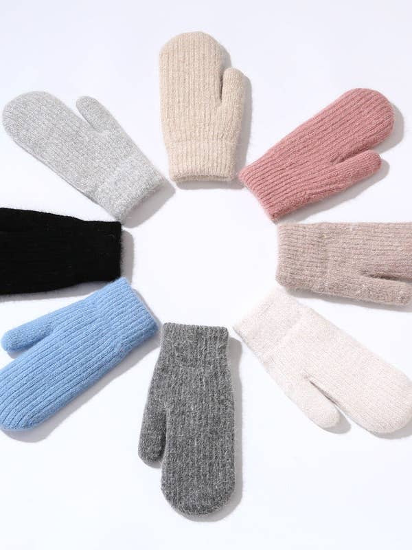 Einfache gepolsterte Strickhandschuhe DPG2612 für den Großhandel von Dipped Shop