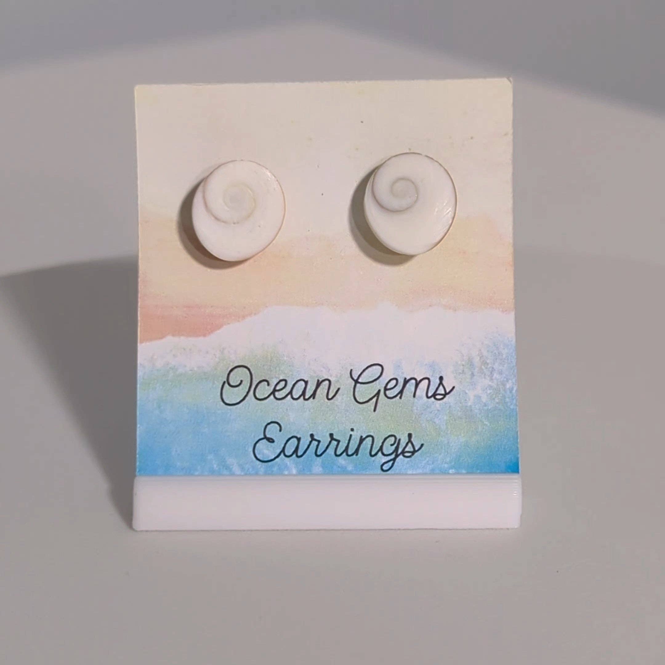 Ocean Gems And More - Wholesale Stud/Post Earrings - Shiva Seashell Earrings0