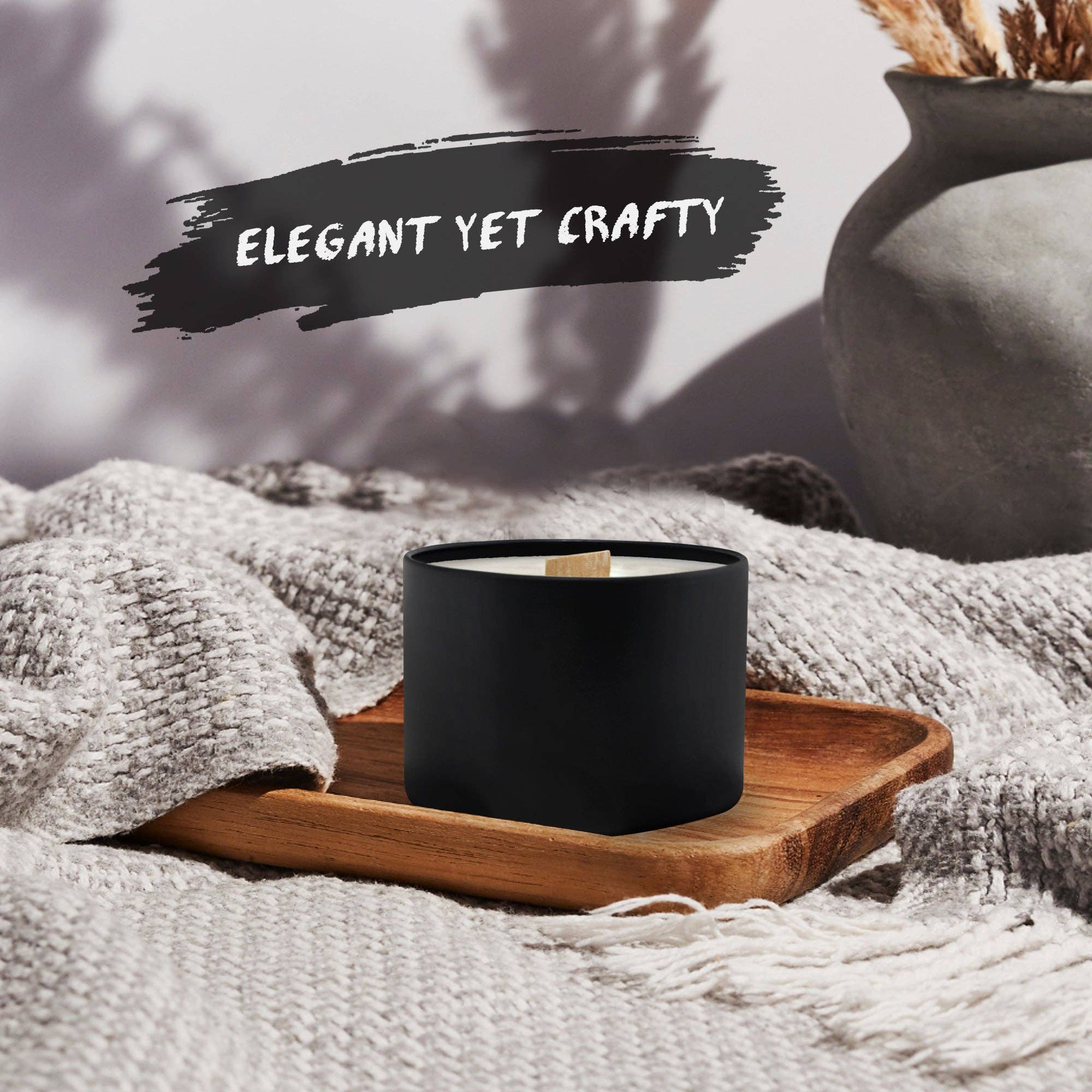 True Candle - Vente Bougeoirs - Lot de 24 boîtes à bougies True Candle de 8 oz, noir mat1