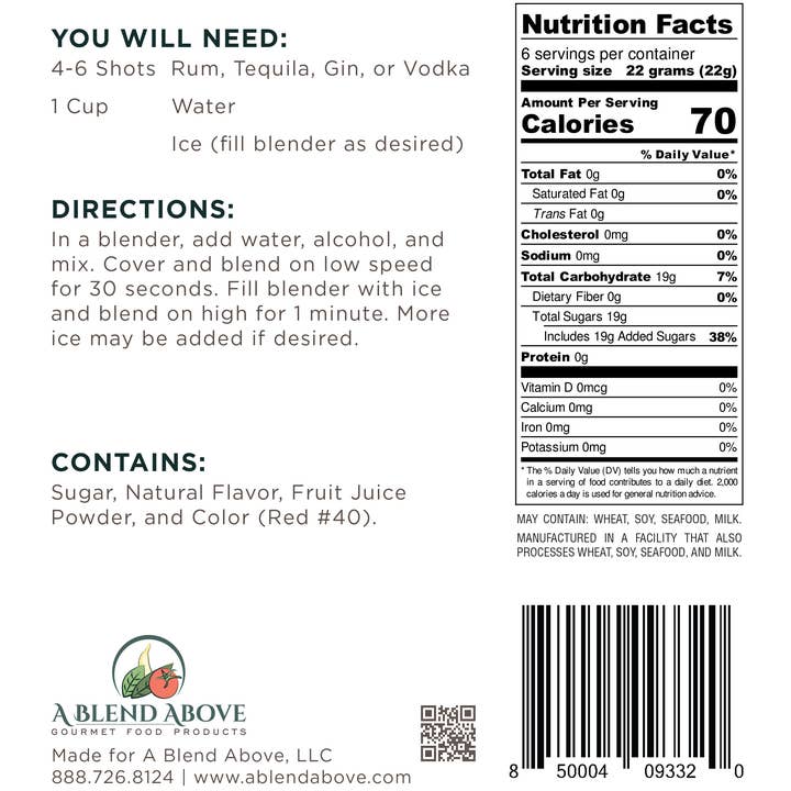 A Blend Above - Wholesale Drink Mix - Sangria Drink Mix