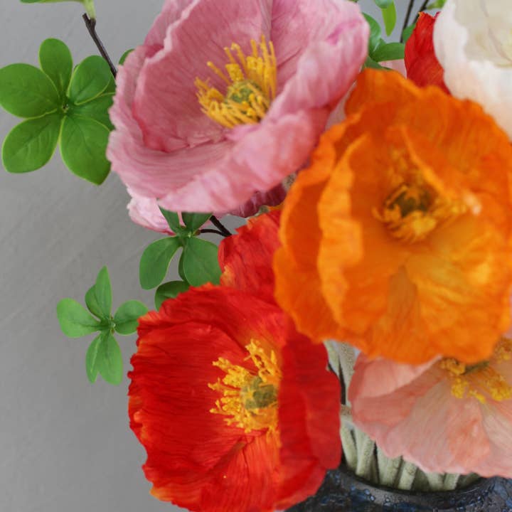 ACNITE Artist Boutique - Wholesale Artificial Flowers - Silk poppy flowers Large poppy flower faux flowers wedding